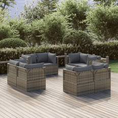 Outdoor Sofas & Benches vidaXL Garten-Ecksofas 8 Modulsofa