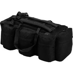 vidaXL 3-i-1 duffeltaske i militærstil 90 l sort