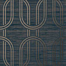 Wallpapers Boutique Sapphire Indulgent Geometric Wallpaper