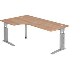 Hammerbacher Schreibtisch Teda H680-860xB2000xT1200mm Nussbaumdekor Winkelf.R/L Writing Desk