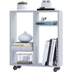 Reol hjul VCM Nordic Dremala Reol Holder 65cm x 60cm x 20cm Bogreol