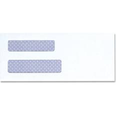 Enveloppes à Fenêtre Universal Double Window Envelope #8 Gummed Closure White 500/Box UNV35213