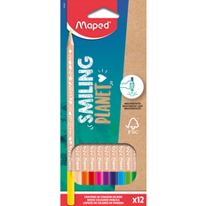 Hobbyartikler Maped Smiling Planet Farveblyanter, æske 12 stk. FSC træ Bestillingsvare, 7-8 dages levering