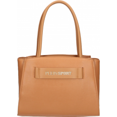 Plein Sport Camel Leather Handbag - Brown