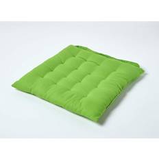 Coton Coussins de chaise Homescapes Galette Chaisse Capitonnée 40 x 40 cm Vert Pomme Coussin de chaise Vert (40x40cm)