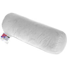 Coton Coussins de chaise Homescapes Duck Feather Bolster Chair Cushions White