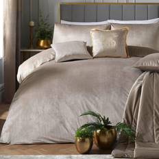 Laurence Llewelyn-Bowen Påslakanset i Linne Beige Sammet 230 x 220 cm Påslakan Beige