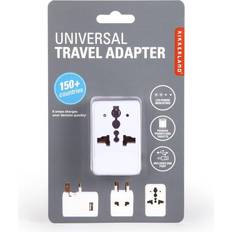 1 USB Outlet Travel Adapters Kikkerland Universal