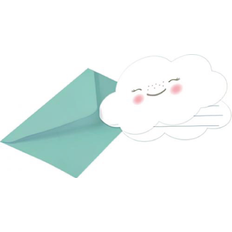 Festartikler Amscan Rainbow And Cloud Invitationer
