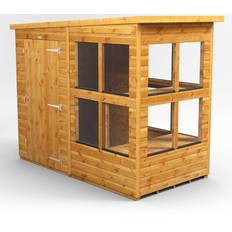 power Single 4x8 Pent Shed (Building Area )