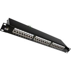 Stromkabel & Kabelkanäle Solarix patch panel with cable management 1U