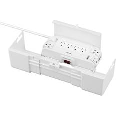 White Cable Storage Legrand Wiremold Cordmate Cable Management Box, CCBP8-WH,White