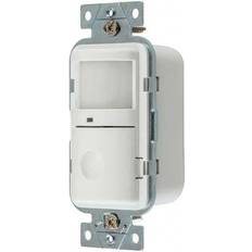 Twilight Switches & Motion Detectors HUBBELL WIRING DEVICE-KELLEMS WS2000W Occ/Vac Sensor,PIR,1200 sq ft,White