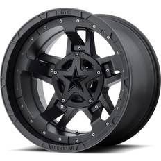 Car Rims XD Wheels XD827 Rockstar 3, 20x9 with 6 on 135 and 6 on 5.5 Bolt Pattern Matte Black with