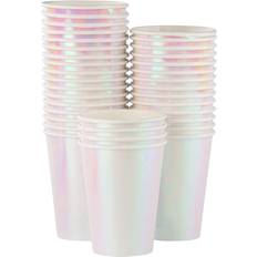 Paper Cups Juvale Iridescent Party Supplies, Paper Cups 12 oz, 36 Pack