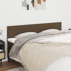 vidaXL Huvudgavlar 2 St Mörkbrun 90 x 5 x 78/88 cm Sänggavel