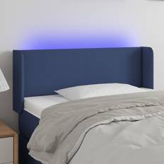vidaXL LED Blå 93 x 16 x 78/88 cm Sänggavel