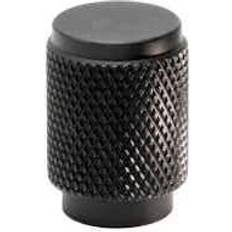 Beslag Design Riff Knop 21 Mm Matsort Aluminium Black Matte 1stk