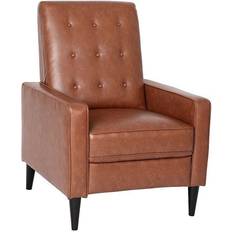 Brown Armchairs Flash Furniture Ezra Pushback Recliner Armchair