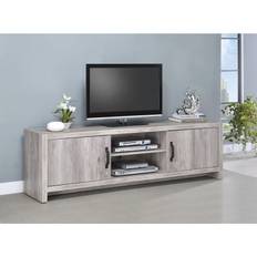 Gray TV Benches Coaster 701025 71" Stand with 2 TV Bench