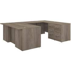 Modern desk with drawers Bush Business Office 500 Executive Writing Desk