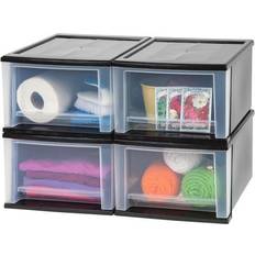 Plastic storage drawers stackable Iris USA Chest of Drawer