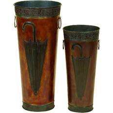 Brown Umbrella Stands Benjara Rustic Umbrella Stand