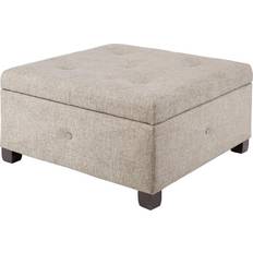 Polyester Benches Madison Park Isaac Ottomans Storage Bench 29.5x16"