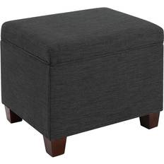 Black Storage Benches Convenience Concepts Ottomans Dark Storage Bench