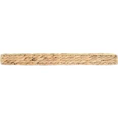 Beige Wall Shelves 3R Studios 2 Natural Beige Handwoven Water Hyacinth Floating Wall Shelf