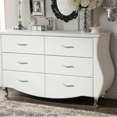 Baxton Studio White Chest of Drawers Baxton Studio Enzo Modern Chest of Drawer