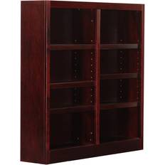 8 inch wide shelf Concepts In Wood Double Wide Cherry Book Shelf