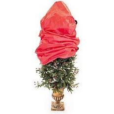 Red Storage Boxes TreeKeeper Santa's Bag Topiary Storage Box