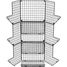Newspaper Racks Sorbus 3 Tier Wall Mounted Storage Newspaper Rack