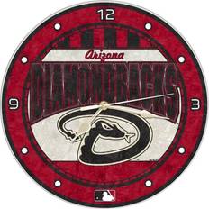 The Memory Company Arizona Diamondbacks Art Glass Wall Clock