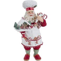 Multicoloured Decorations S. Adler FA0128 Fabrich Gingerbread Chef Santa Julepynt