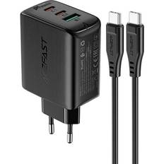 Acefast 1x USB-A 2x USB-C 3A oplader 69743. [Levering: 6-14 dage]