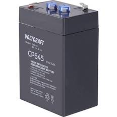 6v 4.5 ah Voltcraft CE6V/4,5Ah Blybatteri 6 V 4.5 Ah Blyfleece B x H x T 70 x 107 x 47 mm Fladstik 4,8 mm Vedligeholdelsesfri