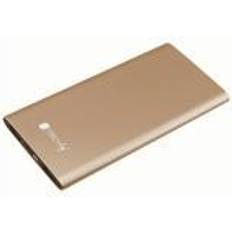 Guld - Powerbanks Batterier & Laddbart Techly Powerbank 5 000 mah guld