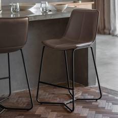 Beige Bar Stools Caspian House Set of 2 Backs Bar Stool