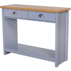 Homcom Grey Console Tables Homcom 2 Drawers Console Table