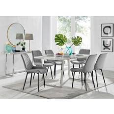 Furniturebox Grey Kylo Dining Set