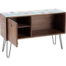 BigBuy Home Azul Metal Madera Marrón 120 x 40 x 80 cm Aparador