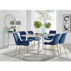 Furniturebox Navy Kylo Dining Set