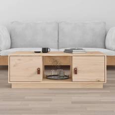 vidaXL 100 x 50 x 35 cm Massivt Fyrretræ Sofabord 50x100cm