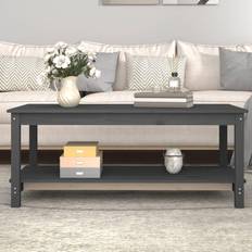 vidaXL Grey, 110 Coffee Table