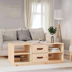 vidaXL 100 x 50 x 41 cm Massivt Fyrretræ Sofabord