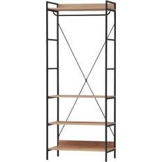 Brown Wardrobes Timber Art Design UK Claire Open 4 Wardrobe