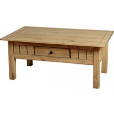 Furniture SECONIQUE Panama Solid Waxed Pine Coffee Table