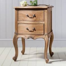 Chic Traditional Weathered 2 Bedside Table